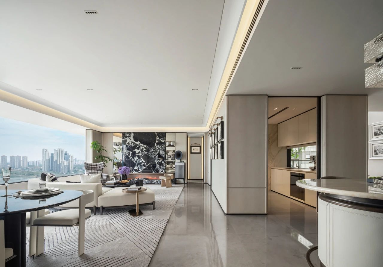 南宁轨道C11观景大平层344㎡丨中国南宁丨李益中空间设计-19