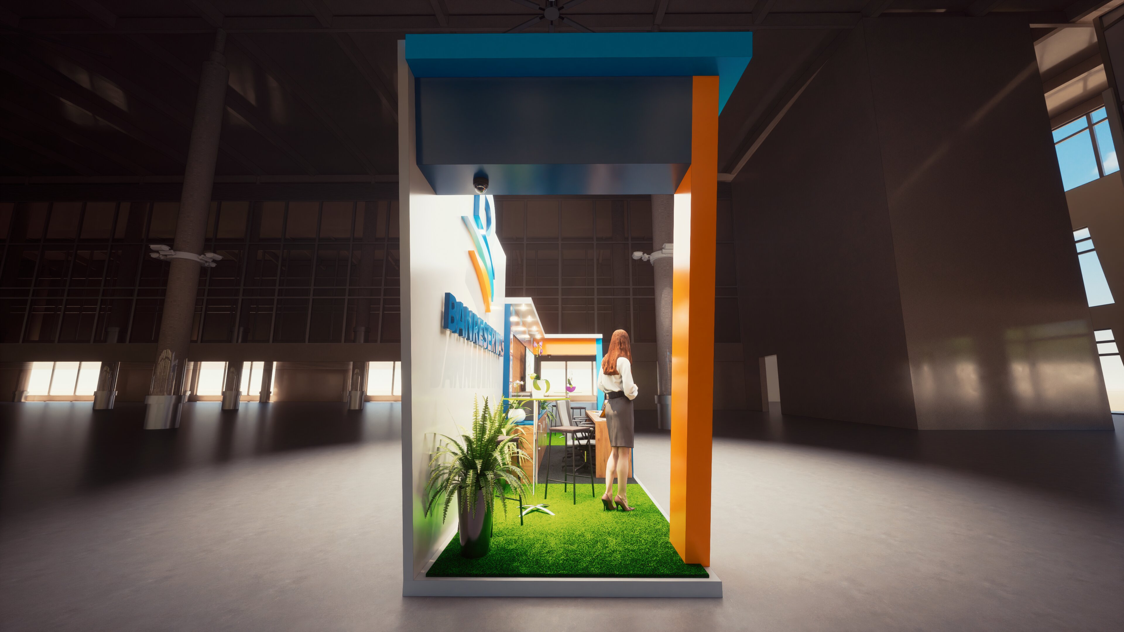 Banreservas bank stand design-9