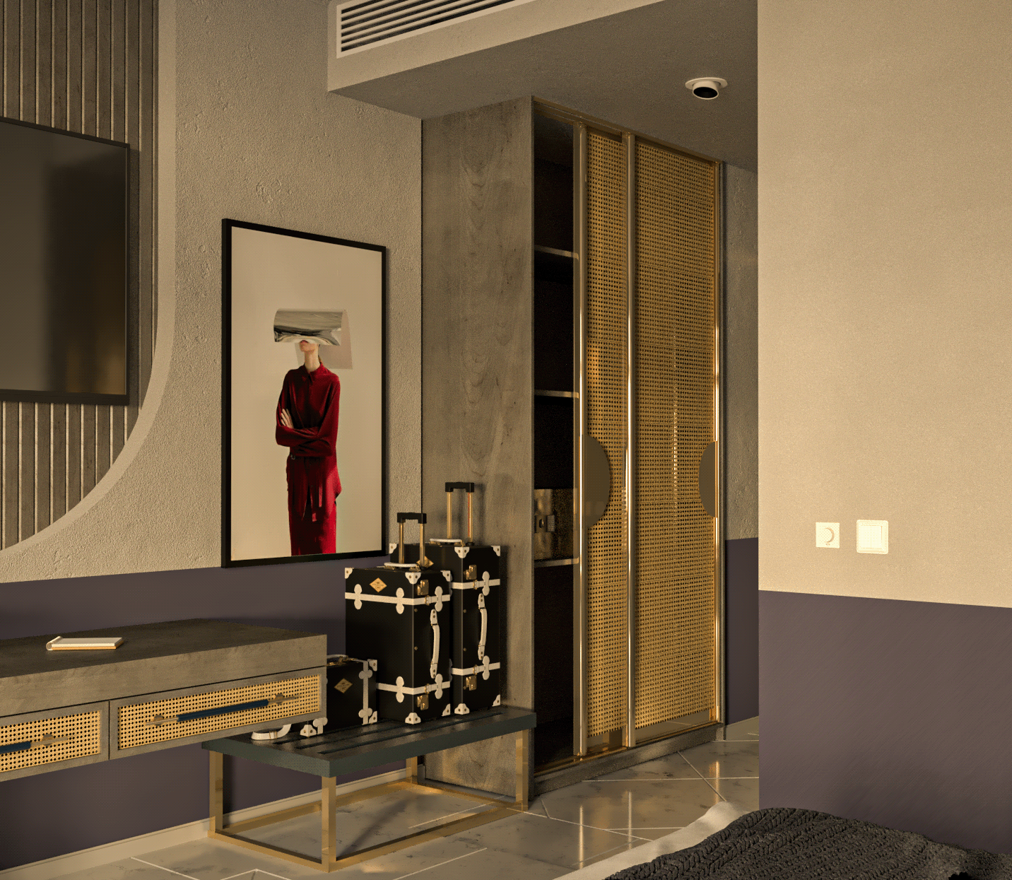 杜尔奈酒店的卧室-14