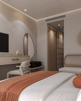Japandi Hotel Room