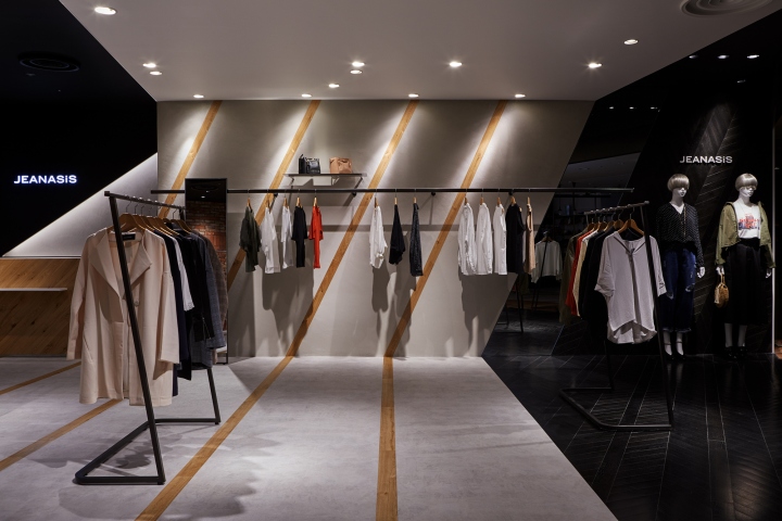 日本 JEANASIS 商店的立体对比设计-5