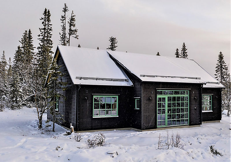 瑞典木屋，雪中温馨的北欧风情-2