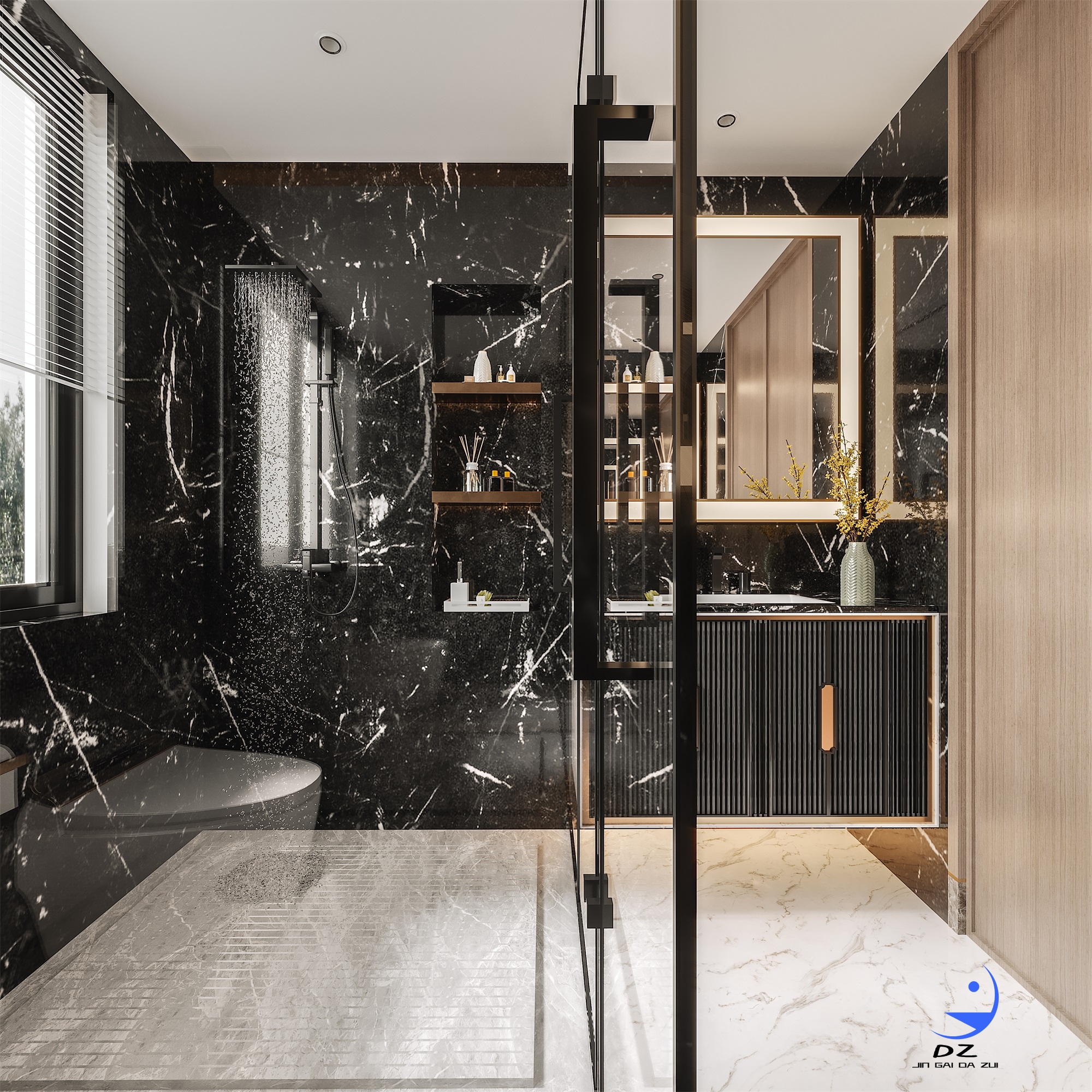 挑空室内客餐厅过道卧室案例分享-26