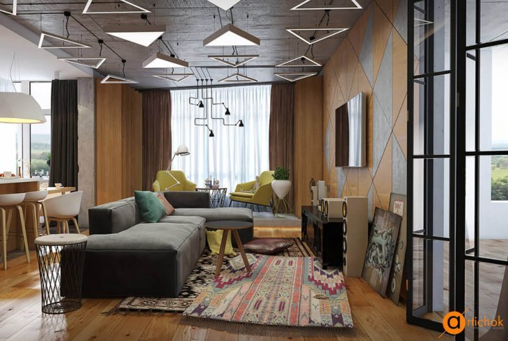 Бетон, контейнер, желтый, лофт - Art-i-chok-9