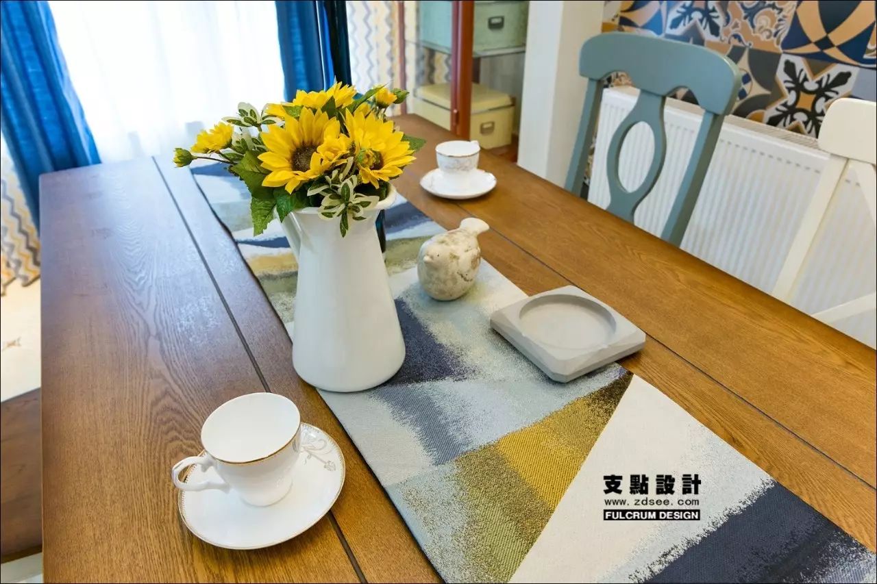 融侨城地中海混搭风 | 支点设计的 107 平米多彩海平线-28