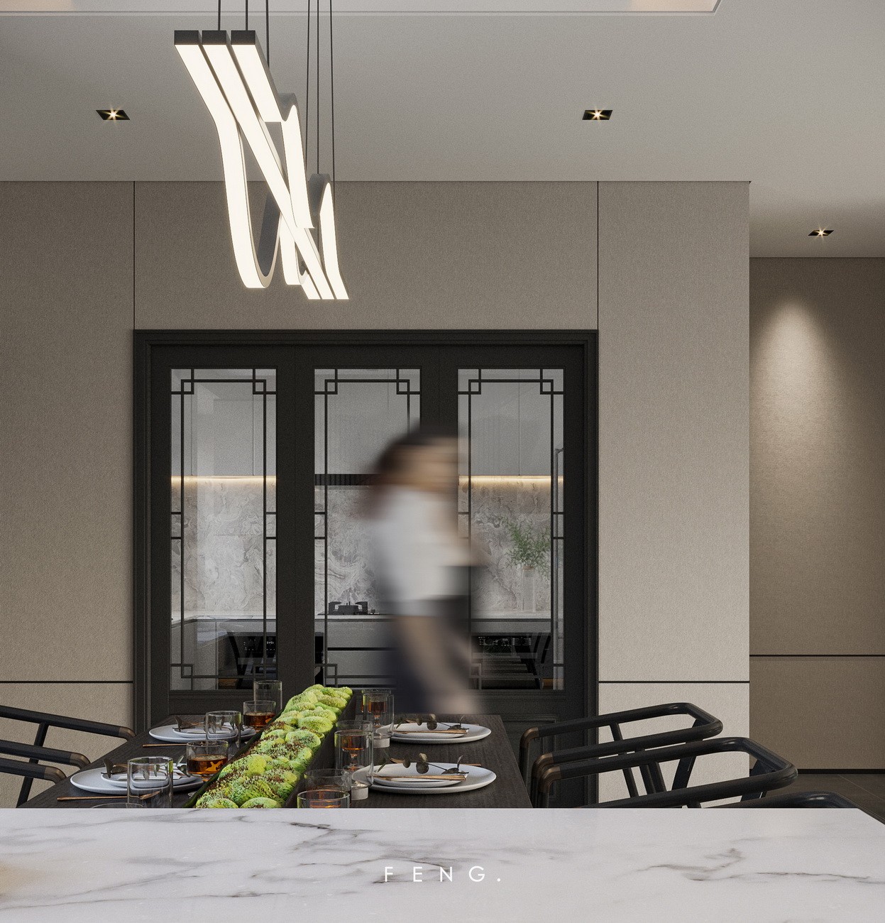 现代中式·总裁府邸 · 卓越海畔山复式样板房丨中国中山丨锋 FENG.-15