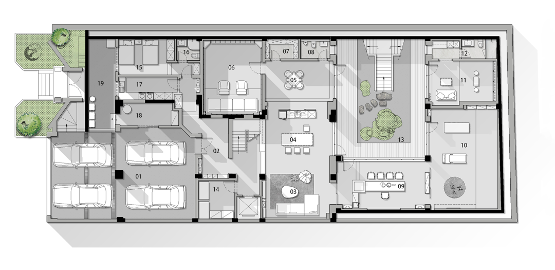东方韵味 · 杰弗里·巴瓦式庭院设计的现代审美探索丨中国成都丨尚壹扬设计-90