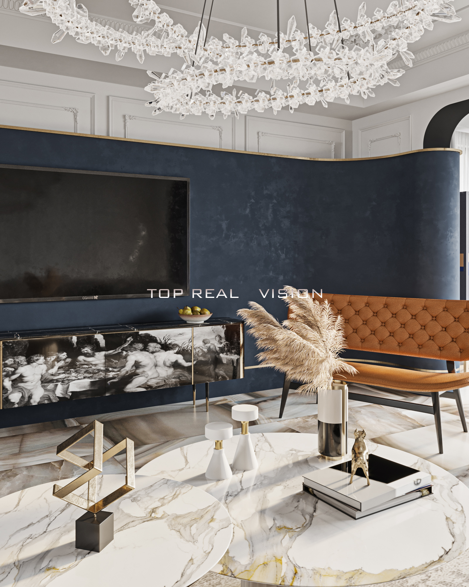 轻奢风小户型法式设计，CR PSCC 打造浪漫空间-9