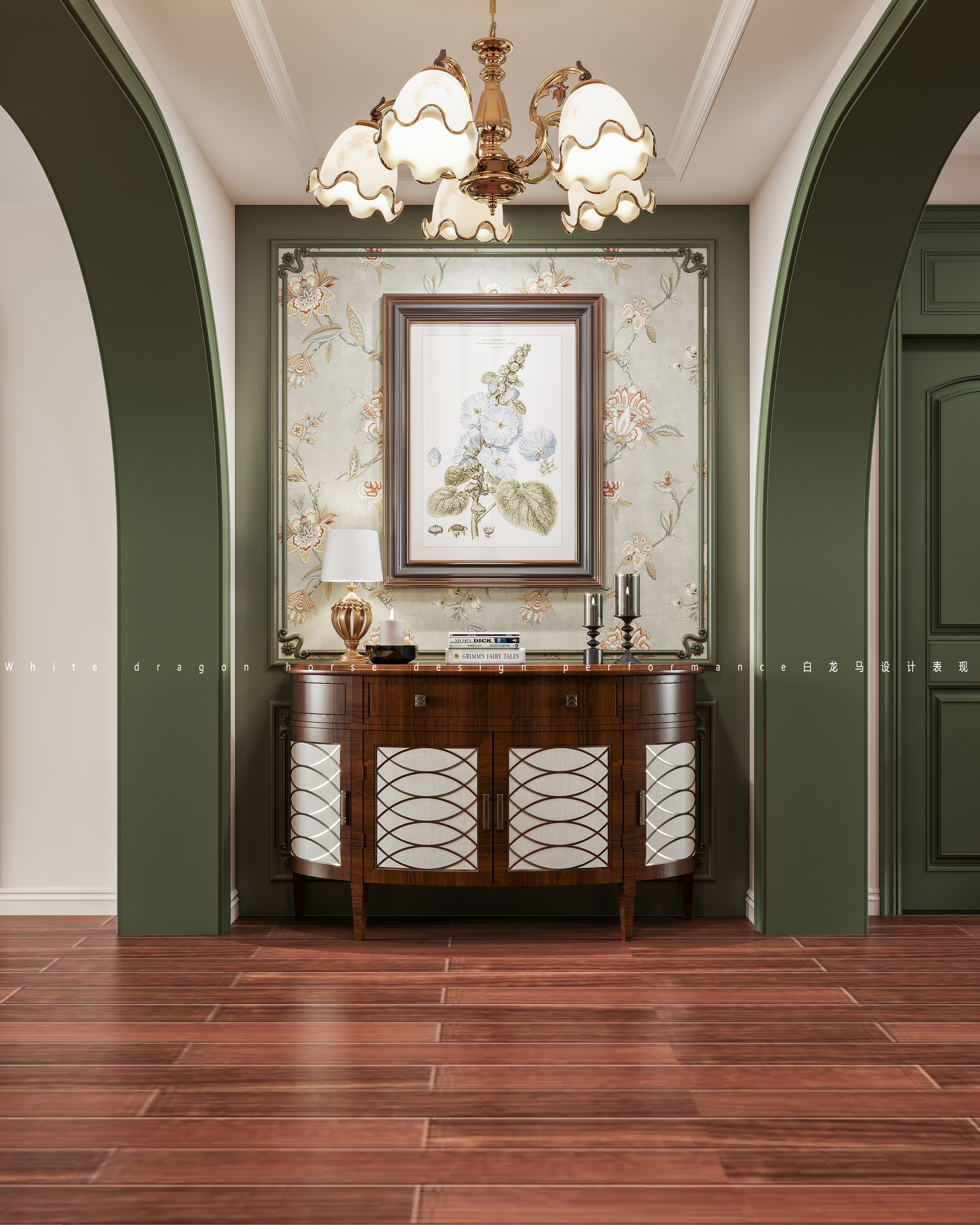 现代美式——白龙马效果图-2