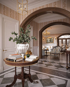 莎拉别墅大堂丨卡塔尔丨NamHee