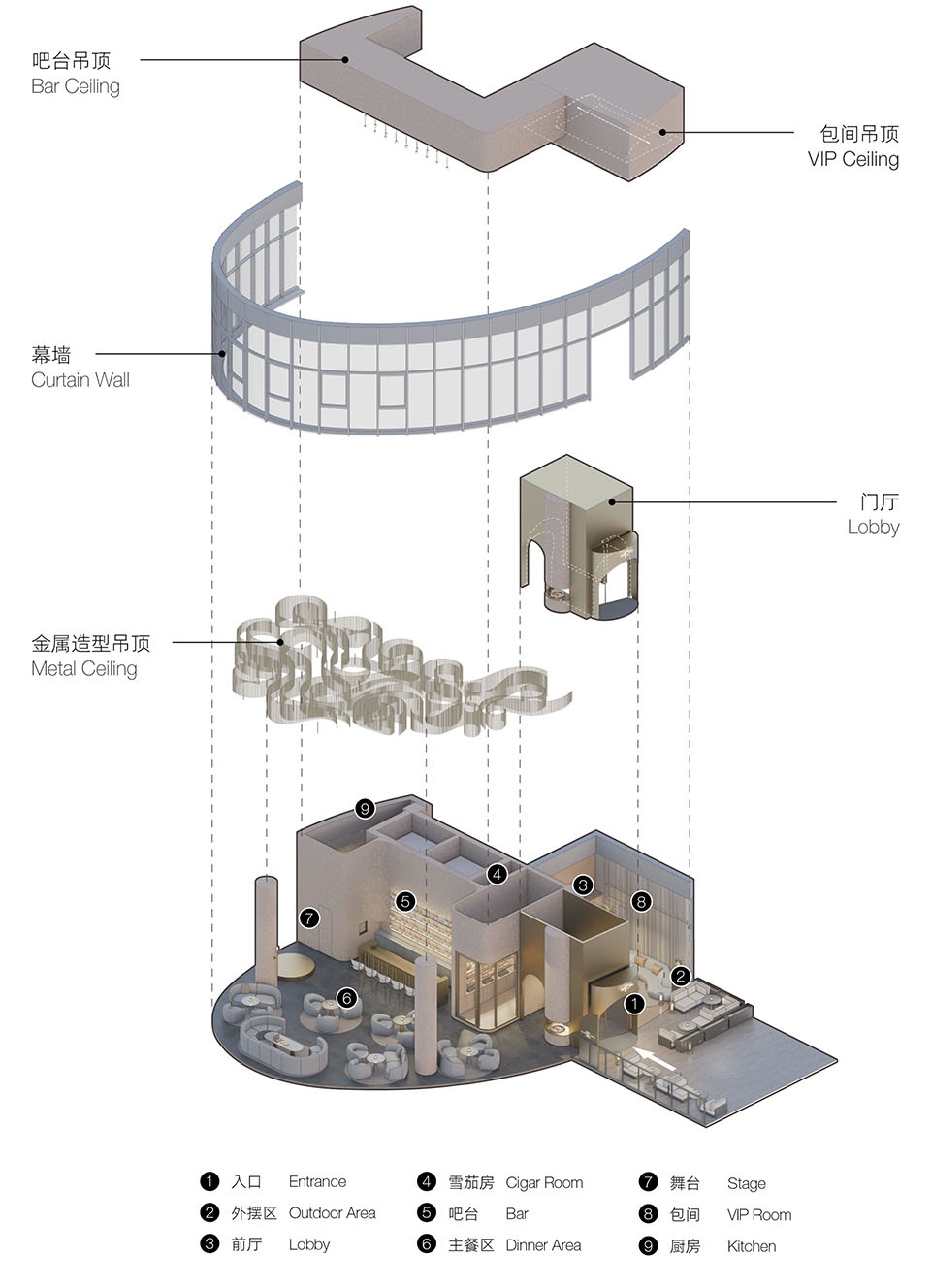 「葉LEAF」雪茄酒吧丨中国广州丨MARS星球建筑-71