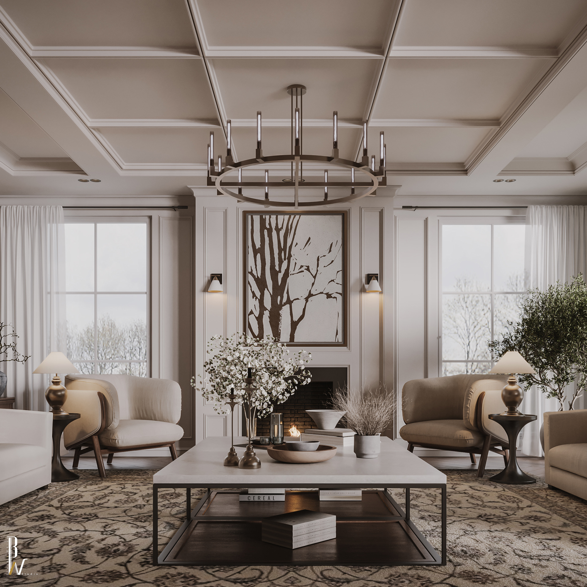 居住区域设计丨美国丨Black N White-11