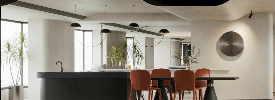 Ven's Home | 曲弧自由平面，诠释当代设计复杂性-12