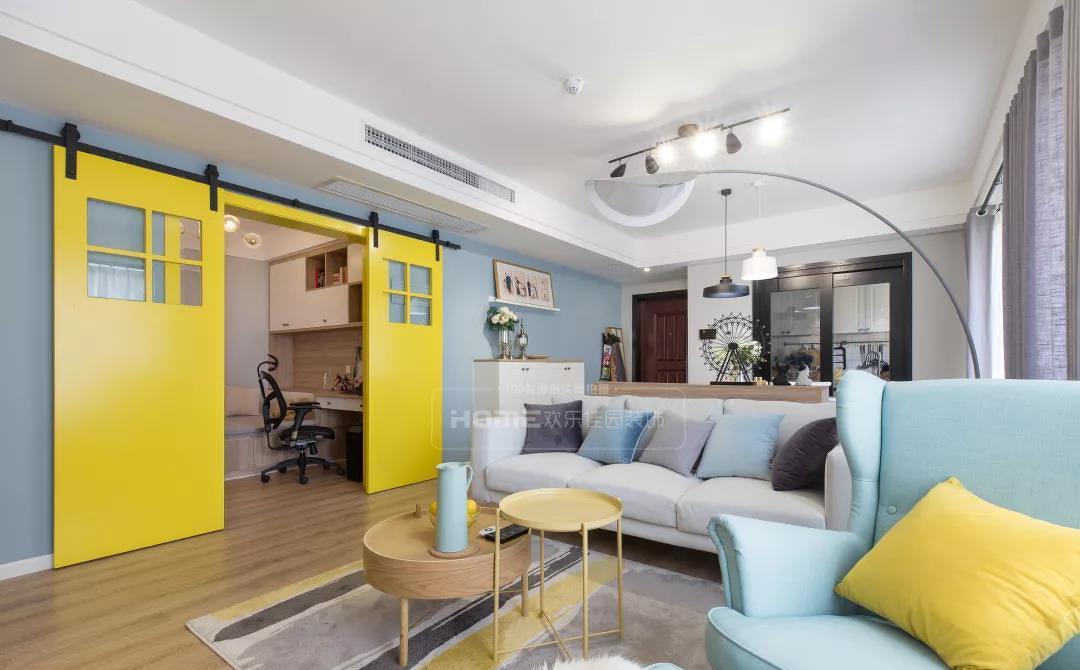 欢乐佳园装饰|| 蓝墙黛瓦,暖意生活北欧风-38