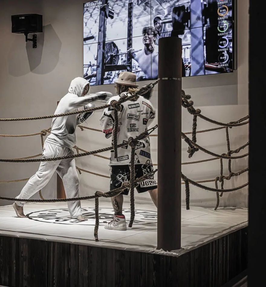 拳击激情空间 RBF BOXING 拳击工作室全案设计丨二间半设计事务所-46