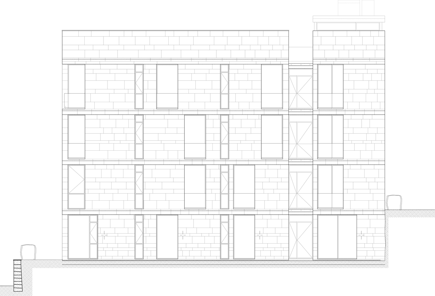 森林中的和谐四重奏·贝鲁特郊区绿色住宅设计-52