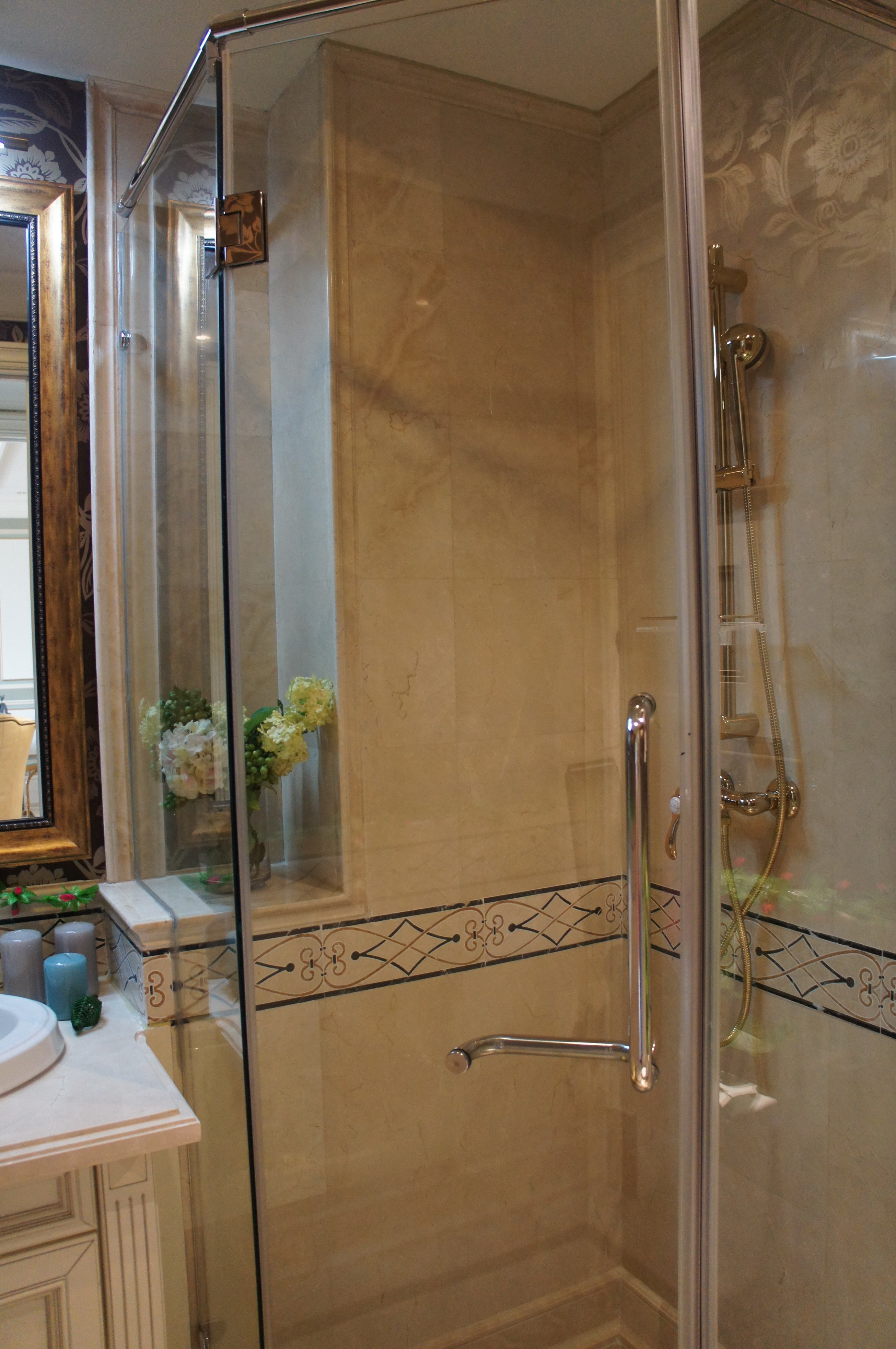 样板间丨戴昆 优雅法兰西 法式风格样板房CAD施工图实景照片-3