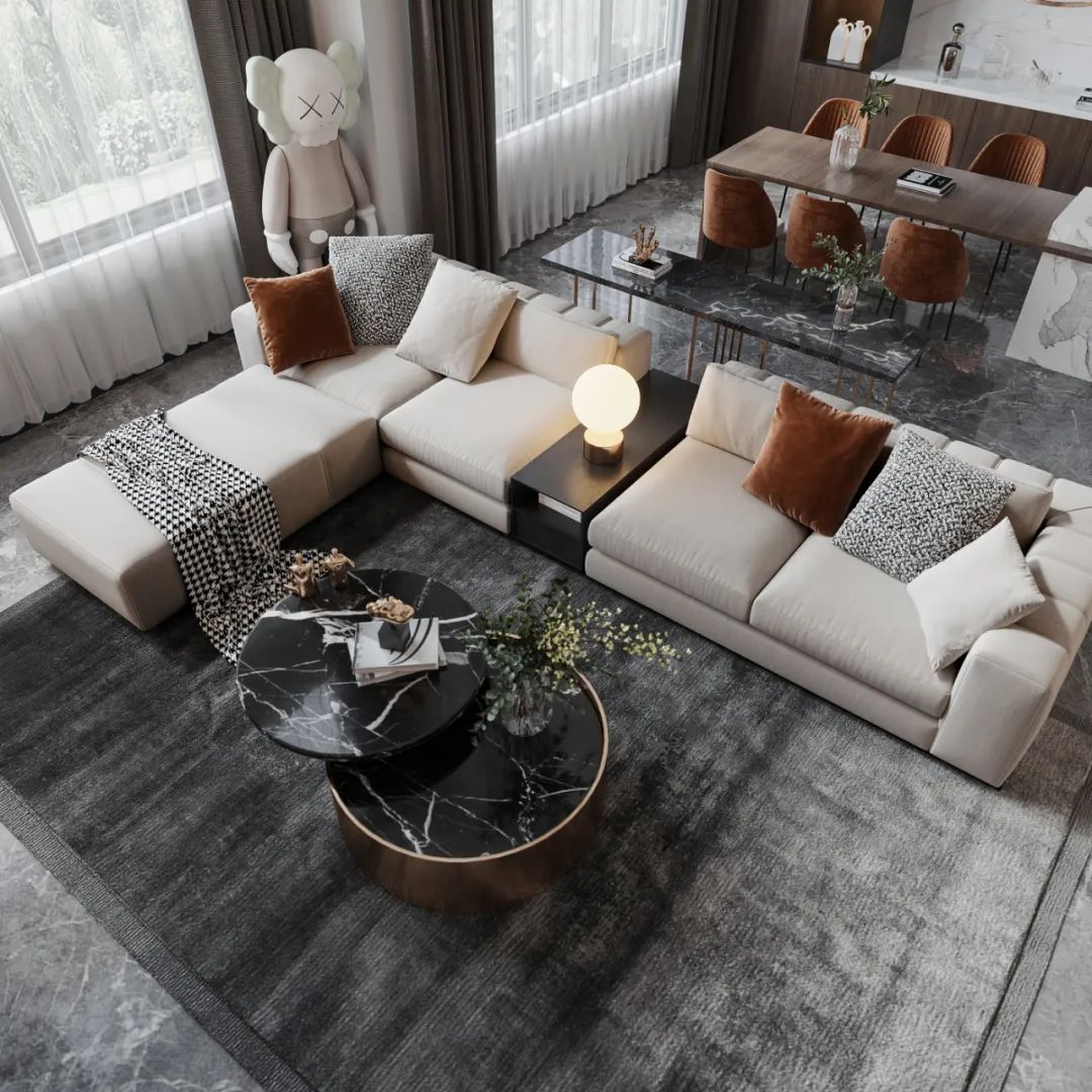 《意美•拾光》 | 极简轻奢,咖色系的四口之家-24