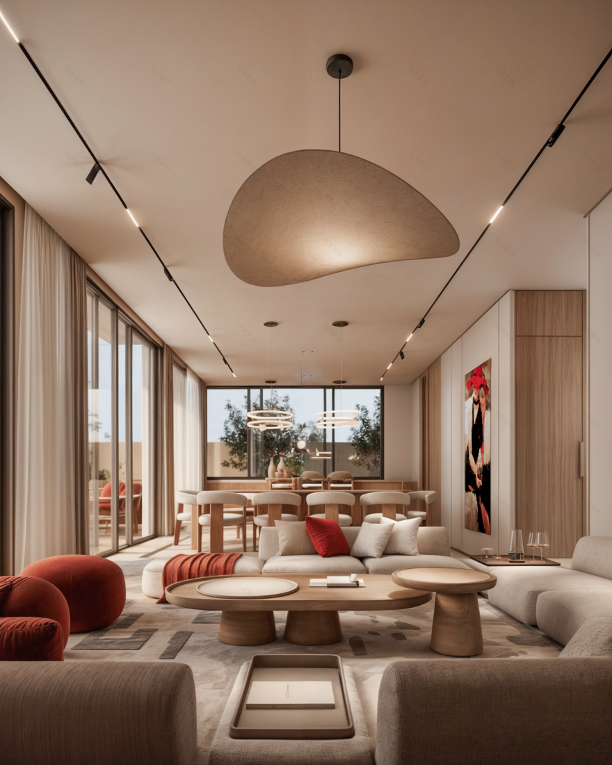 现代温馨客厅-10