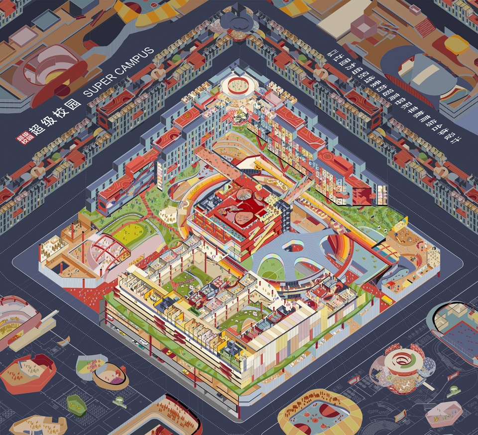 超级校园·以社团为组织线索的超高容积率教育综合体设计丨同济大学建筑与城市规划学院-4