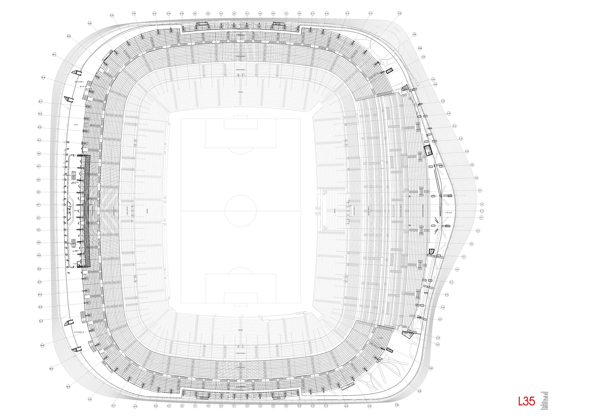 圣地亚哥·伯纳乌球场改造丨西班牙马德里丨L35 Architects,GMP,Ribas & Ribas-50