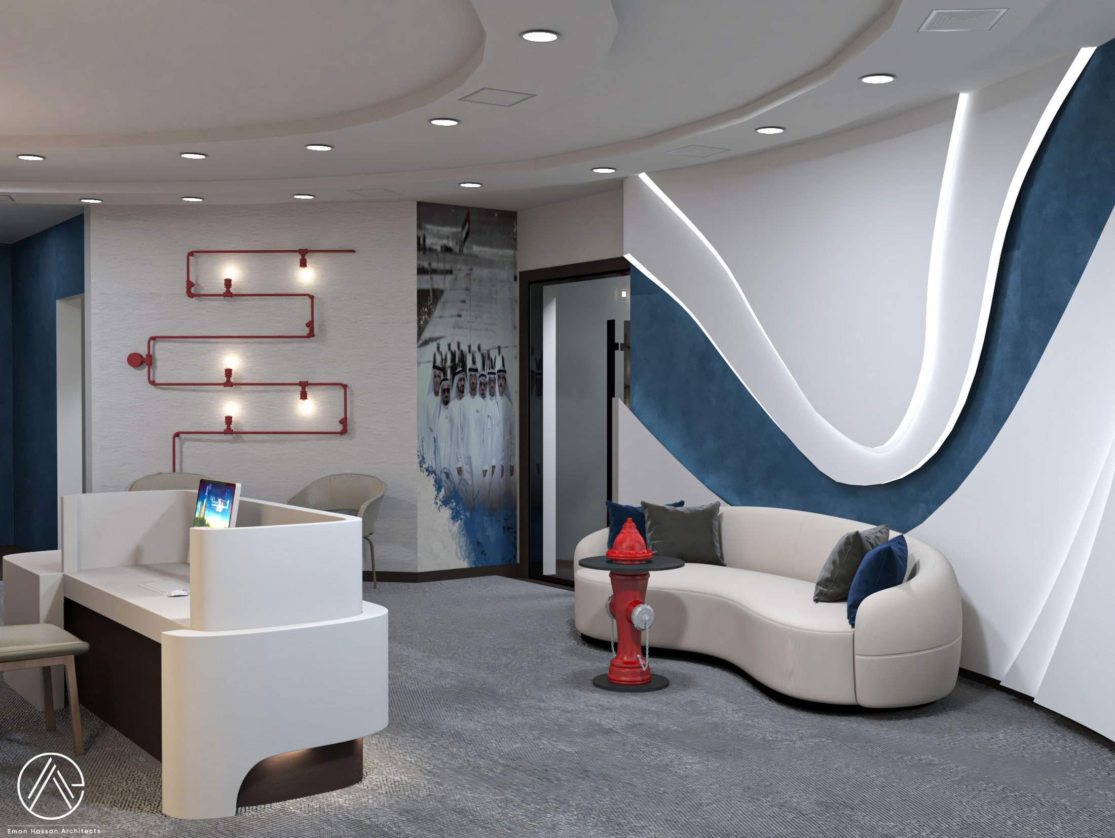 Fire extinguishing office in AE-1