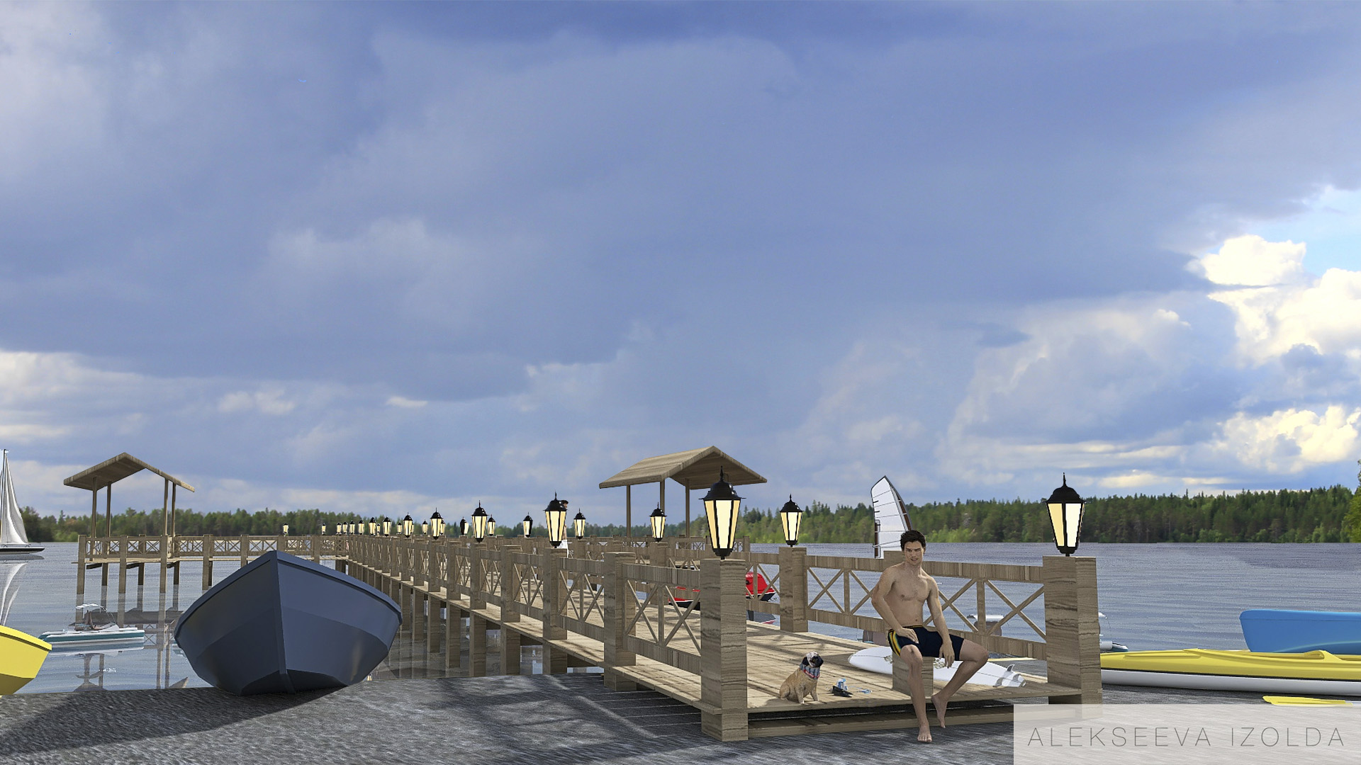 Пляж. Коттеджный поселок "Сердце Вуоксы"-4