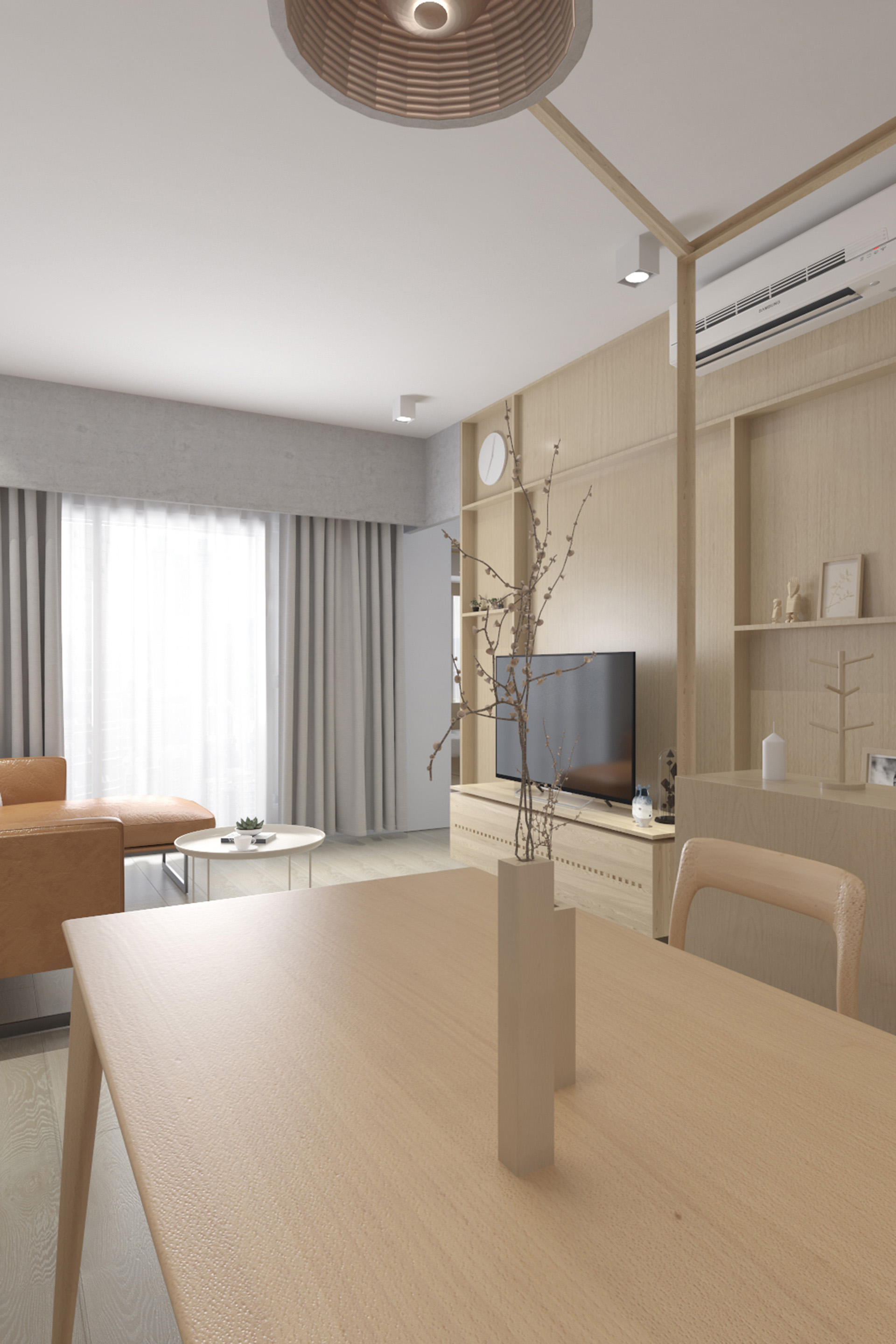 青岛万科城原木极简风,少即是多之美-7