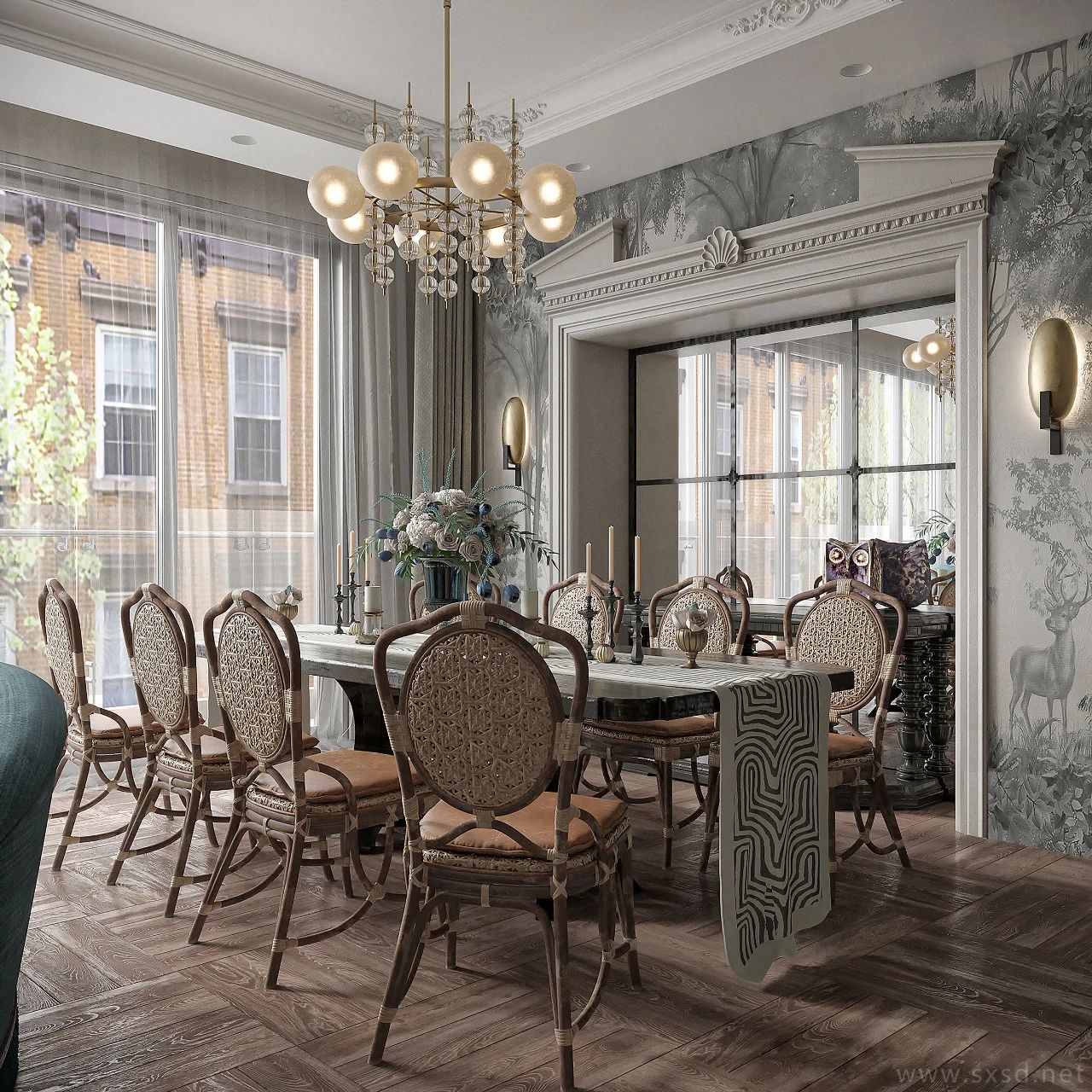 南洋复古风设计-77