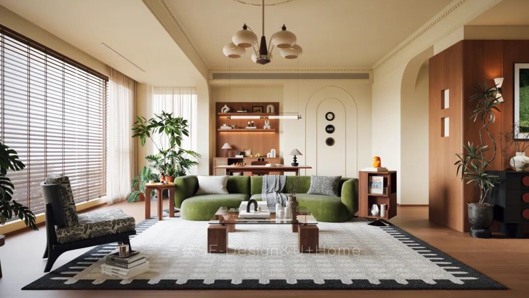 三伏新作丨时尚果然是个轮回，绿植填满角落，独居青年的中古家-35