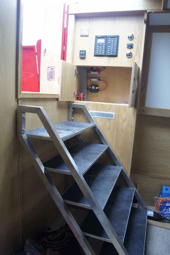 Industrial canal boat stairs stainless steel-1