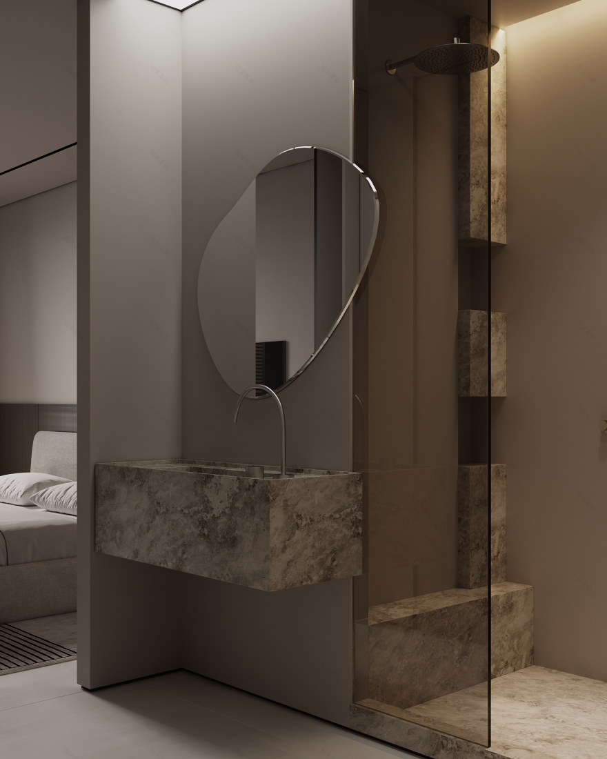 单色开放式公寓丨阿联酋迪拜-37