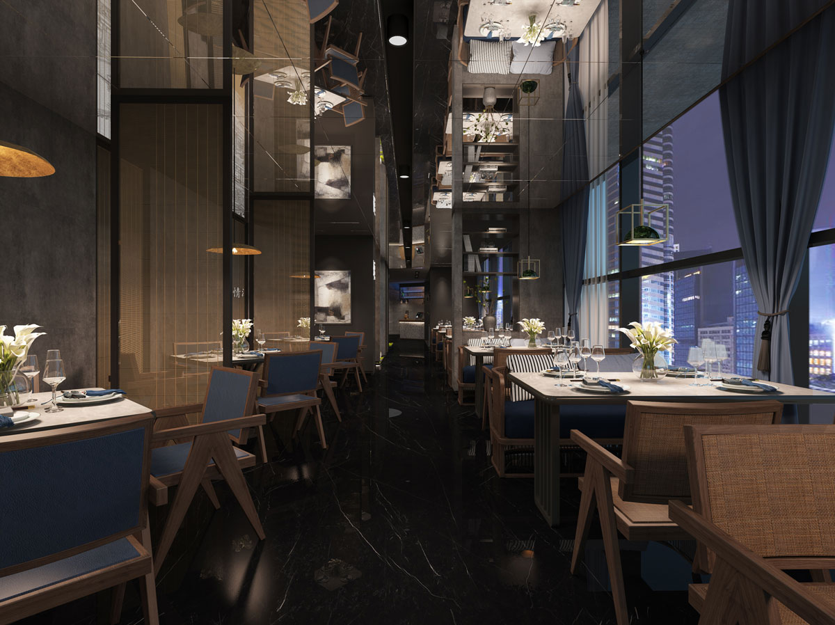 杭州品尚设计打造深圳颂·song餐厅 420㎡时尚空间-5