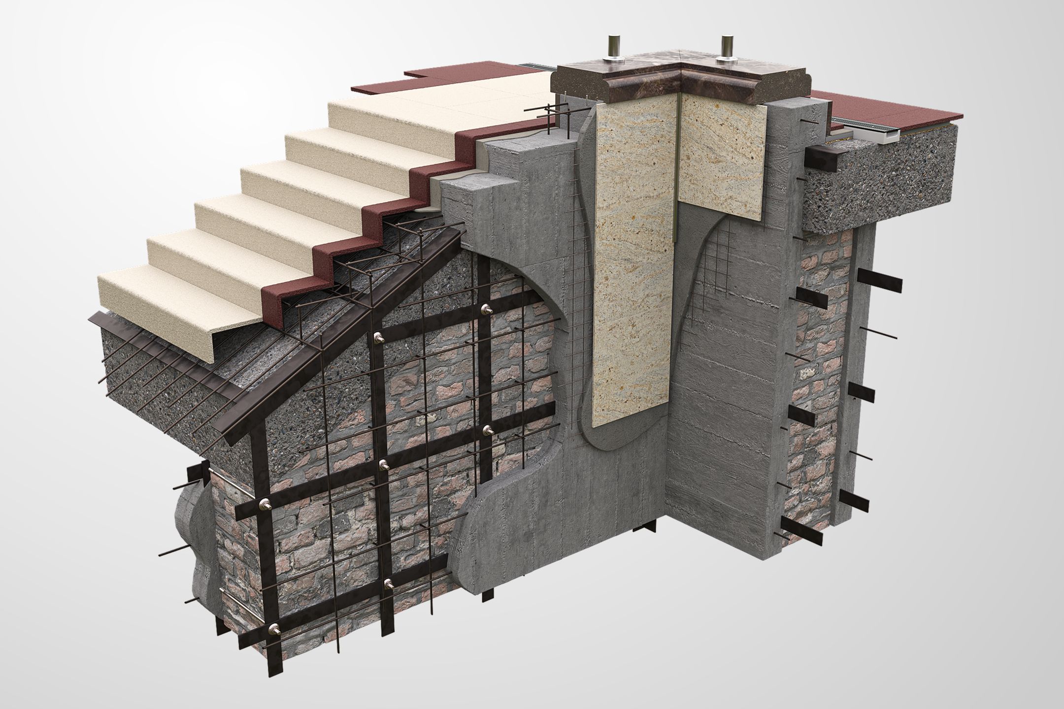 Дизайн-проект лестницы входной группы Дворца культуры-8