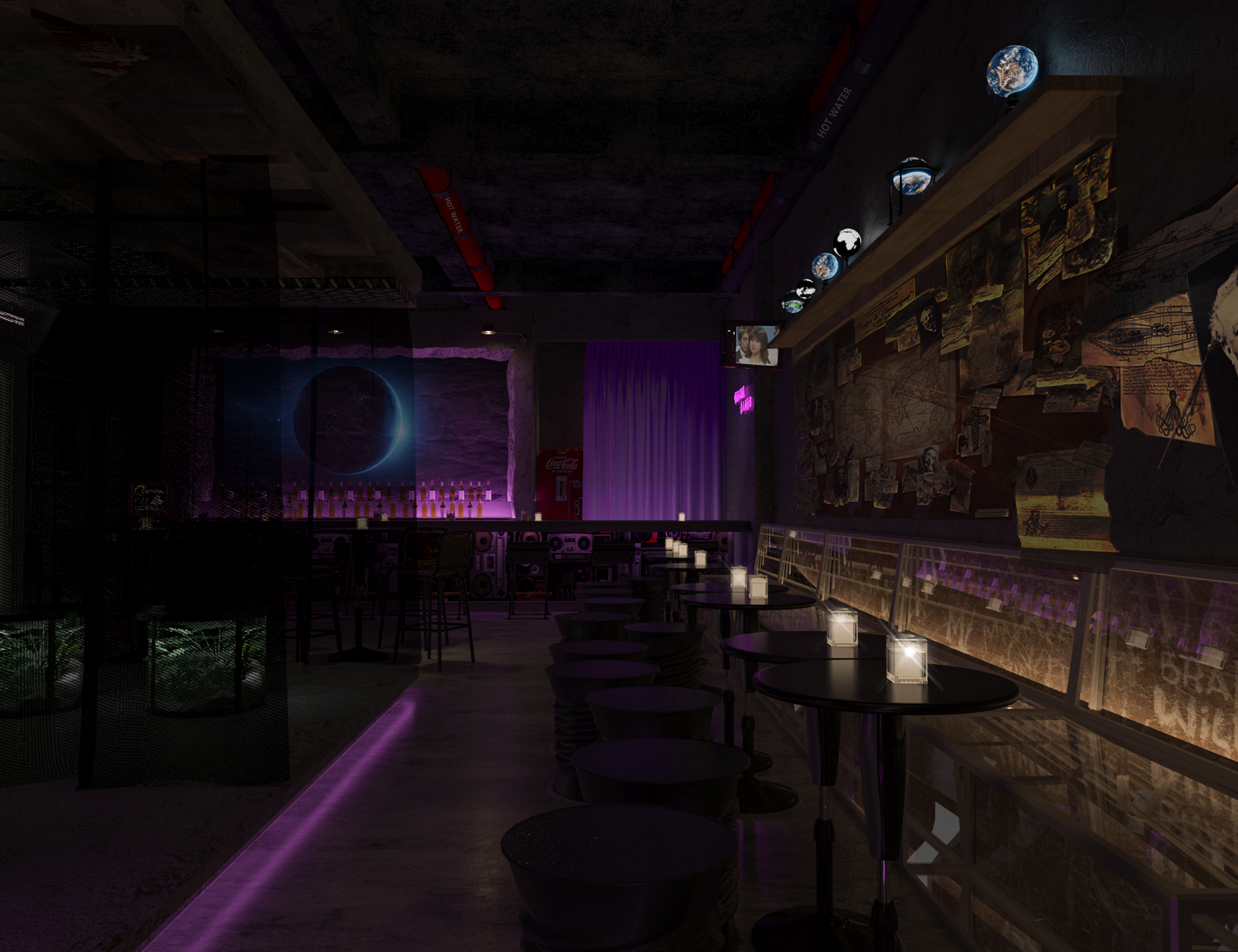 赛博朋克酒吧Cyberpunk bar-7