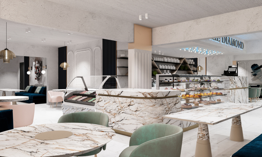 BLUE DIAMOND 咖啡店室内设计丨阿联酋阿布扎比-23