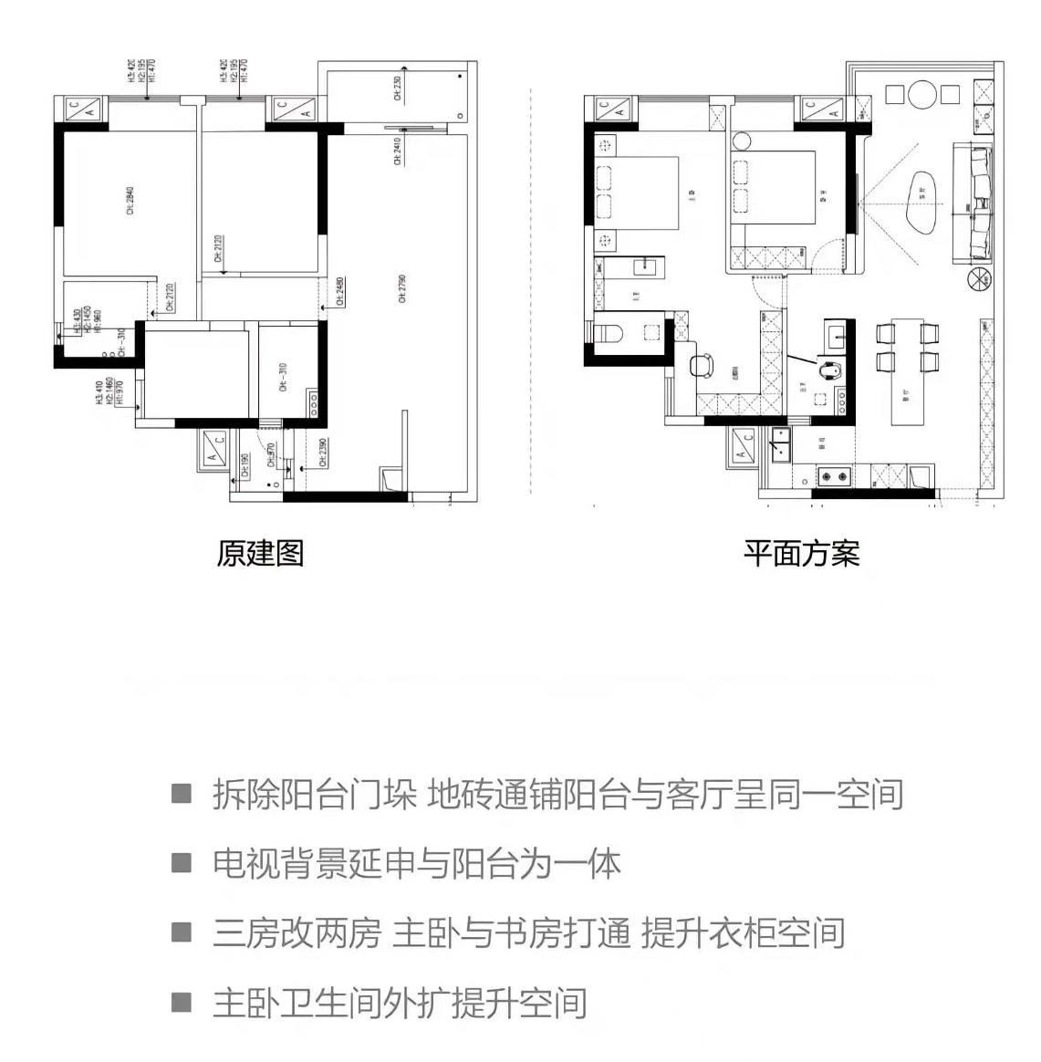 现代极简 98㎡2 居室设计-4