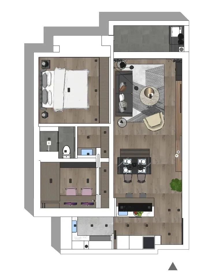 90 后建筑师小夫妻的现代风家居，中西厨分离打造高级生活-17