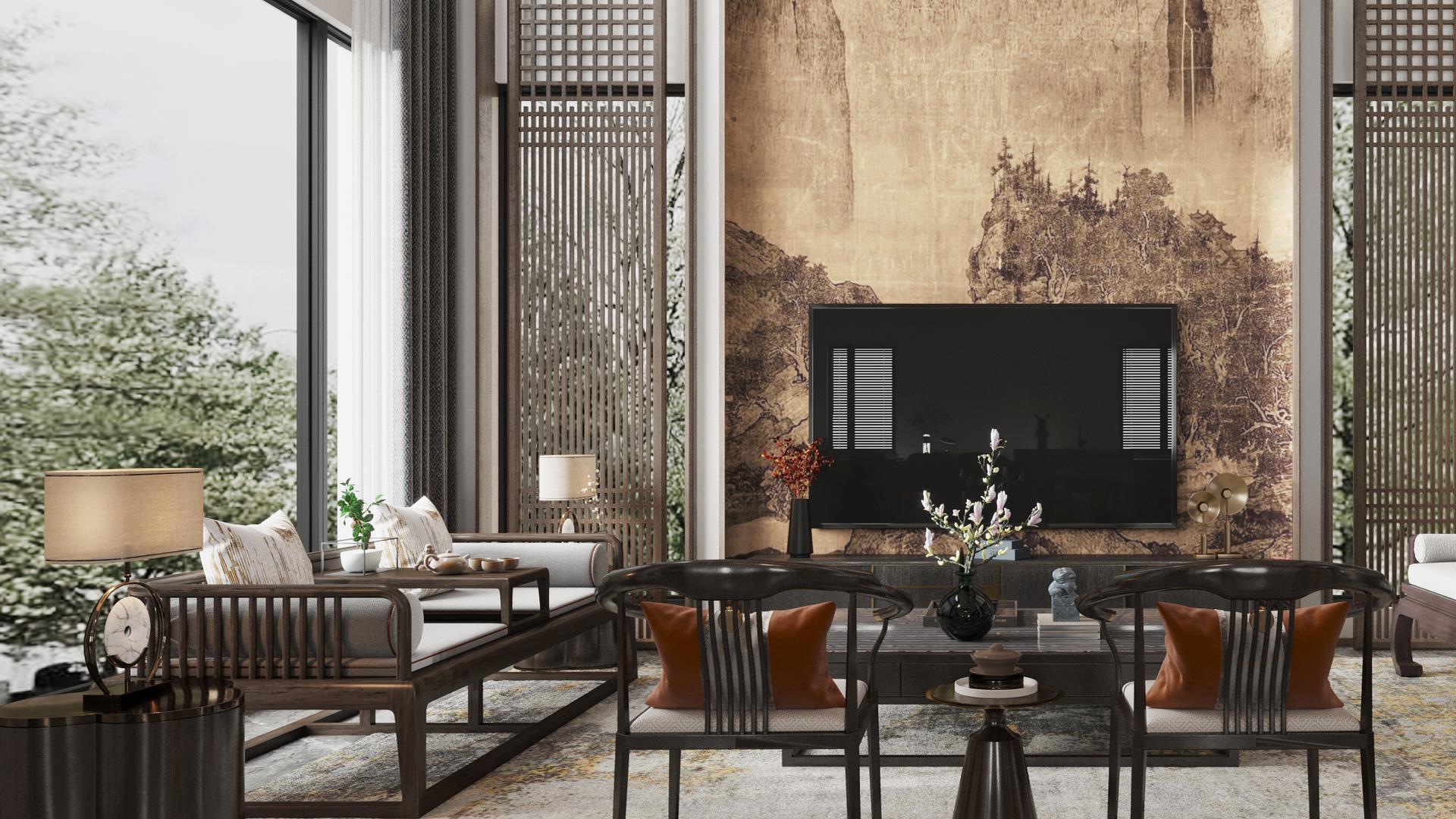 纵禾设计 | 福建莆田自建别墅800㎡ 中式别墅-3