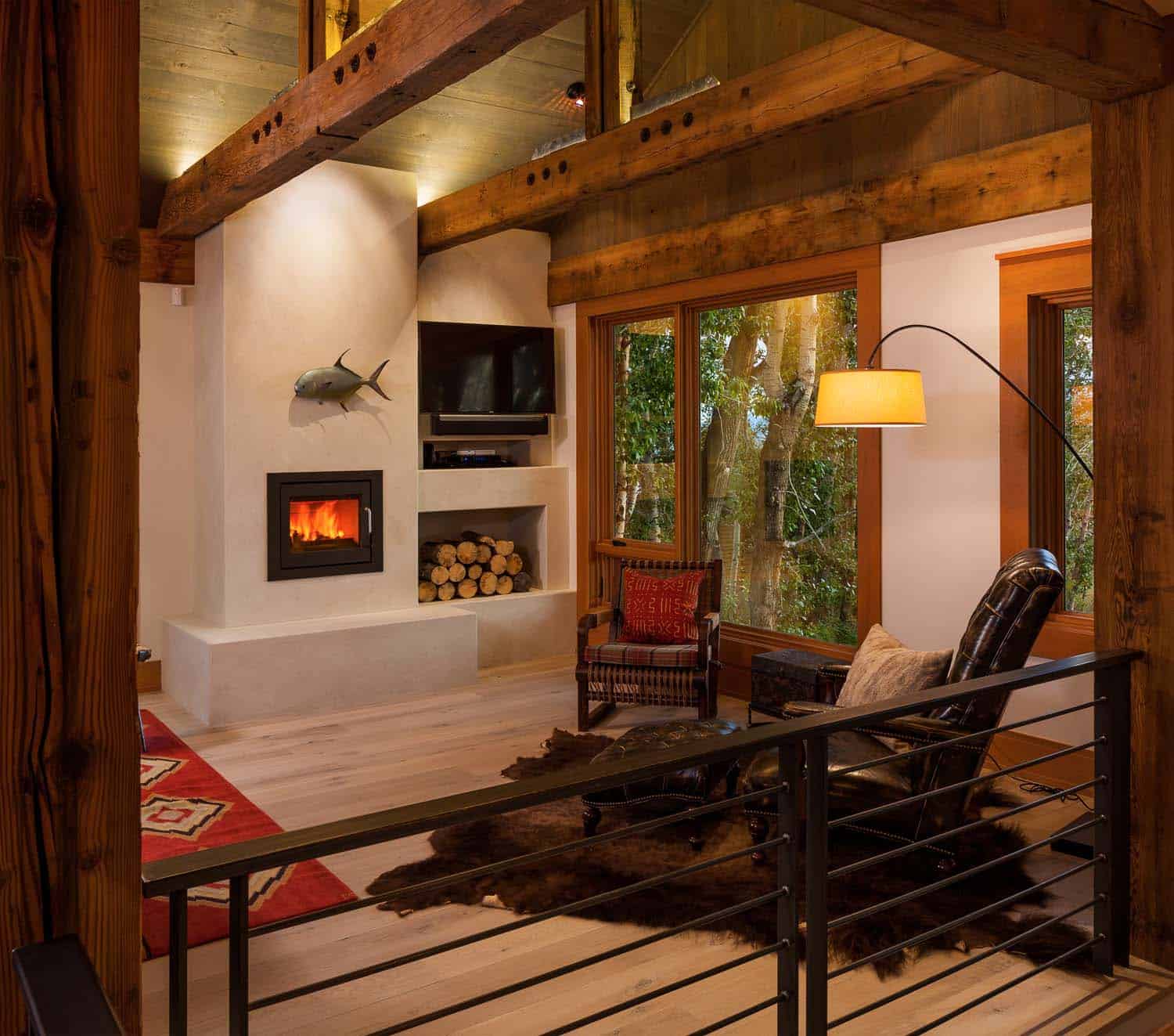 Breathtaking Montana mountain retreat in harmony with the environment-22