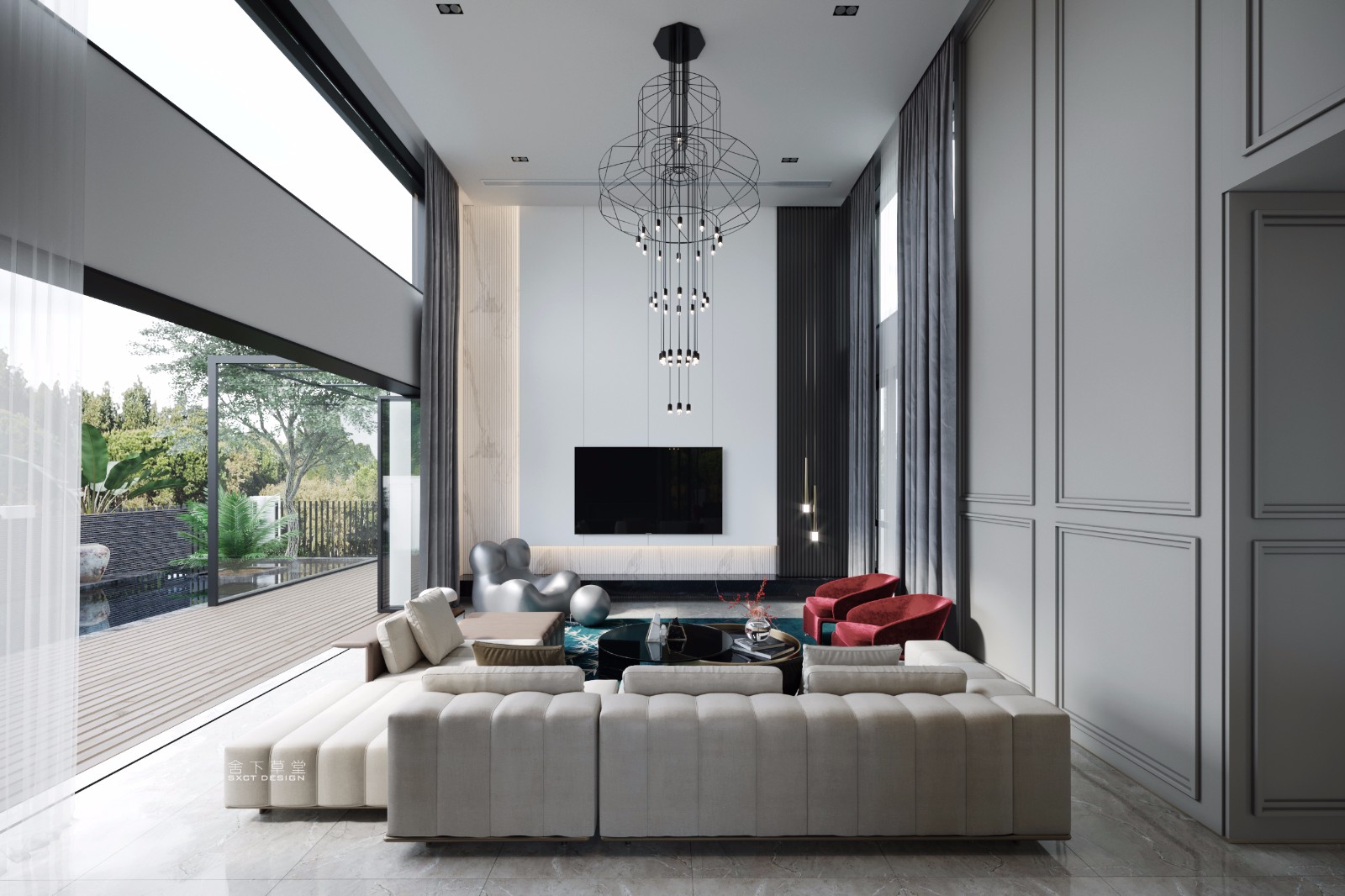 东莞上河居别墅  舍下空间-9