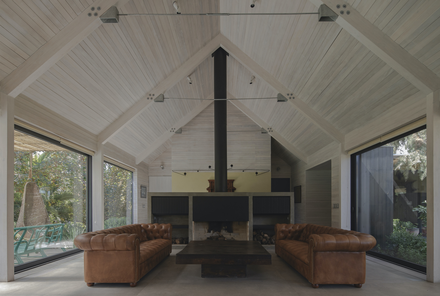 智利红木森林中的周末度假屋-18