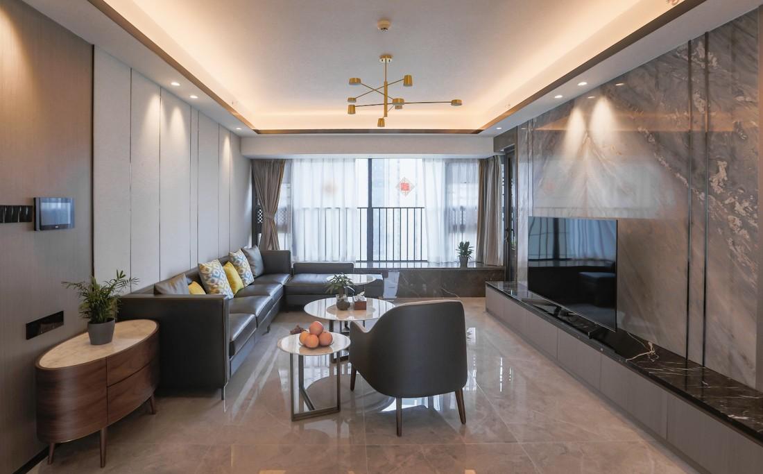 轻奢三居，心花上的舒适生活-7