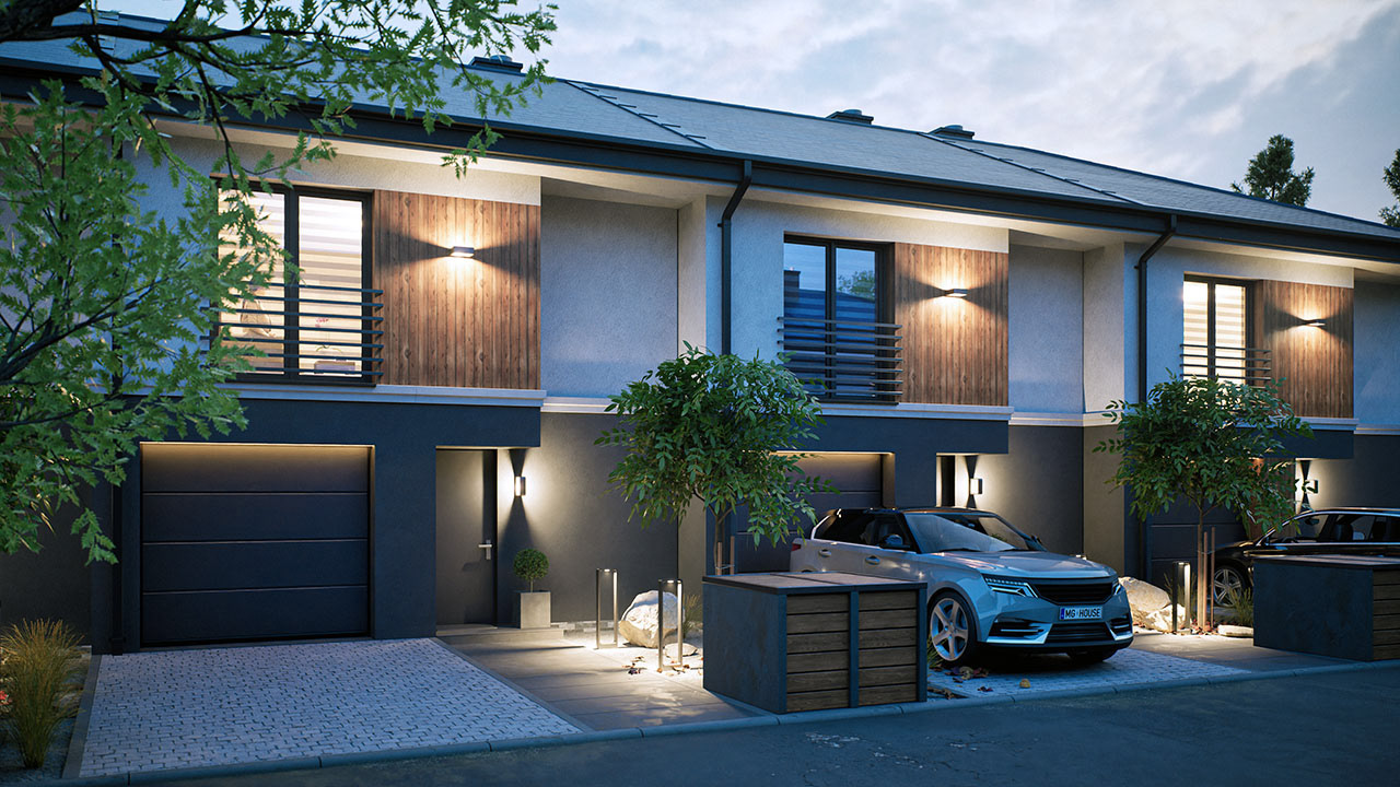 Szeregówka | Wizualizacje Architektoniczne 3D-11