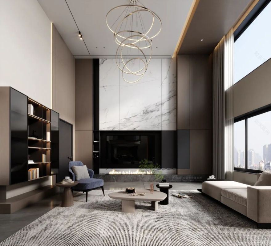 湖南浏阳高力·万汇城 350㎡现代叠墅丨中国湖南丨纵向·空间设计-12