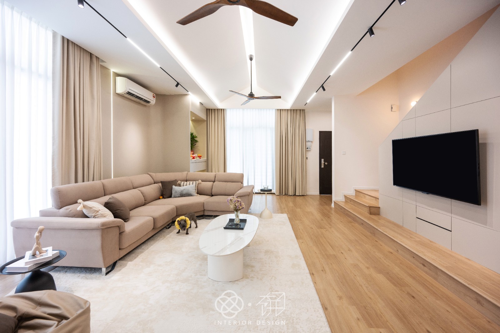 奶油简约·明亮住宅丨大饼设计-4