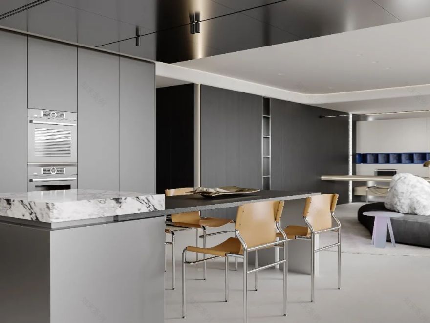 几何交叠丨中国大连丨民舍制作空间设计-23