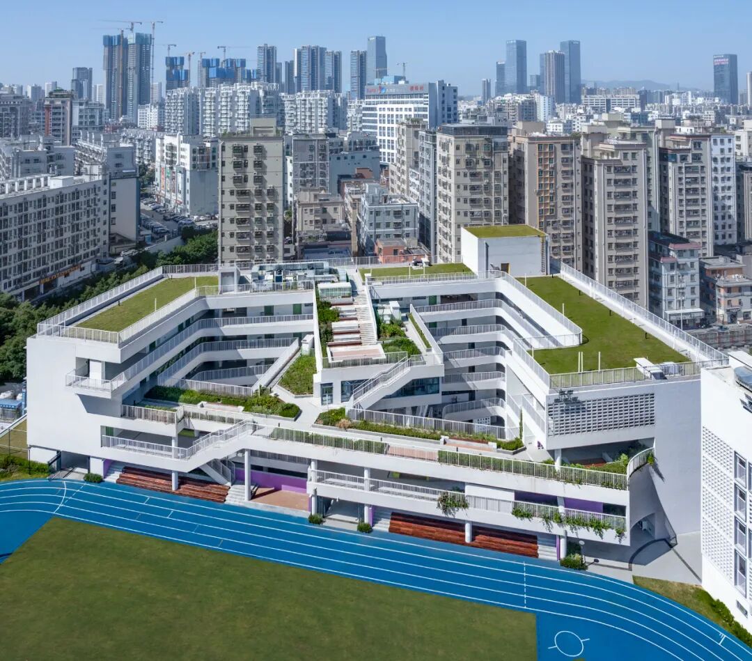 作品推介|立体庭院与开放边界：深圳市龙华高级中学教育集团民治校区-93