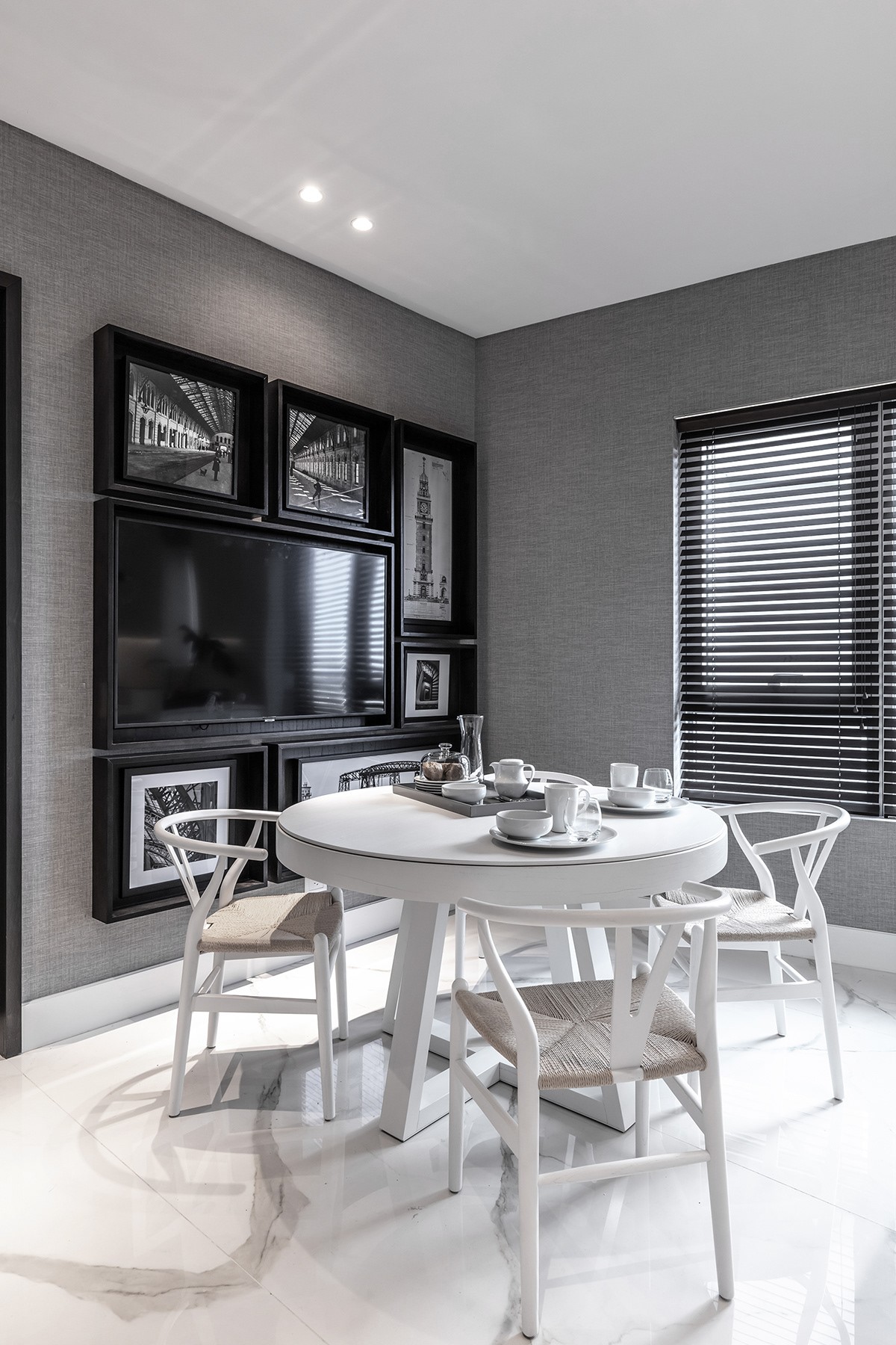 简洁白+高级灰 高级质感公寓设计-8