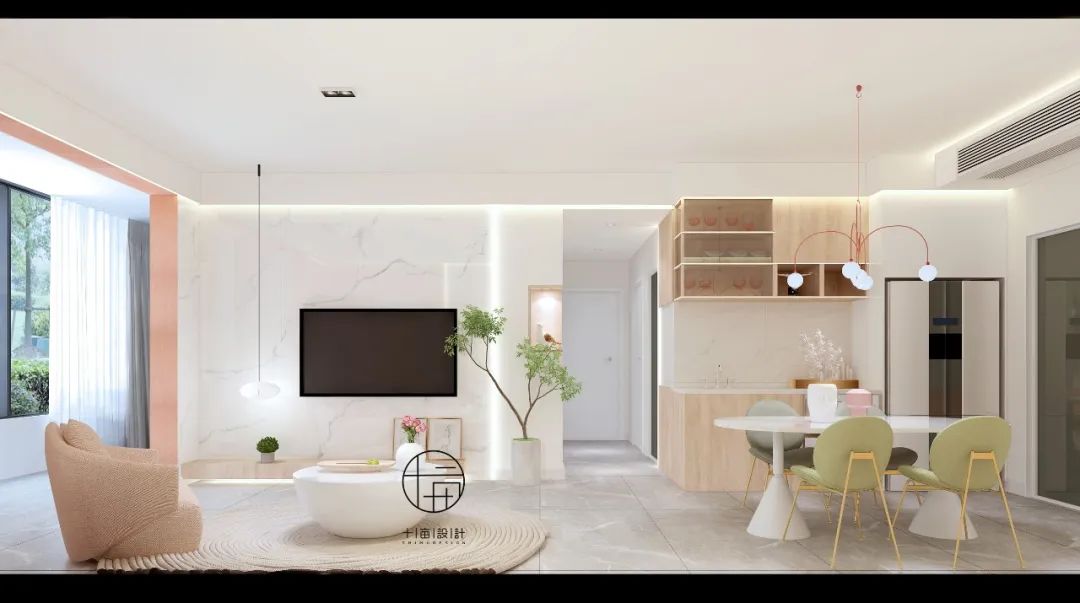 内江邦泰天誉 103㎡自然新颖个性空间设计-15